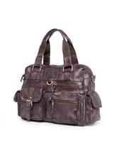 Load image into Gallery viewer, Teakwood Genuine Leather Laptop Bag - Brown