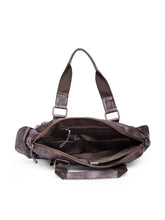 Load image into Gallery viewer, Teakwood Genuine Leather Laptop Bag - Brown