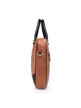 Load image into Gallery viewer, Teakwood Genuine Leather Laptop Bag - Tan