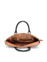 Load image into Gallery viewer, Teakwood Genuine Leather Laptop Bag - Tan