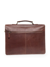 Load image into Gallery viewer, Teakwood Genuine Leather Laptop Bag - Tan