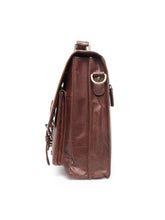 Load image into Gallery viewer, Teakwood Genuine Leather Laptop Bag - Tan