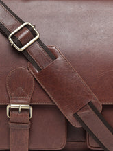 Load image into Gallery viewer, Teakwood Genuine Leather Laptop Bag - Tan