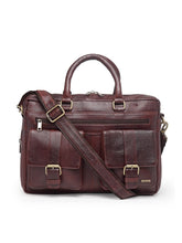 Load image into Gallery viewer, Teakwood Genuine Leather Unisex Bag