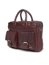 Load image into Gallery viewer, Teakwood Genuine Leather Unisex Bag