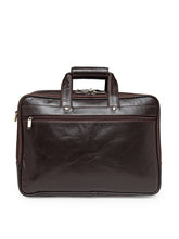 Load image into Gallery viewer, Teakwood Genuine Leather Laptop Bag - Brown