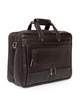Load image into Gallery viewer, Teakwood Genuine Leather Laptop Bag - Brown