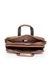 Load image into Gallery viewer, Teakwood Genuine Leather Laptop Bag - Tan