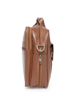 Load image into Gallery viewer, Teakwood Genuine Leather Laptop Bag - Tan