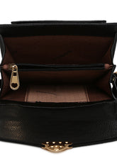 Load image into Gallery viewer, Teakwood Genuine Leather Women Bag - Black