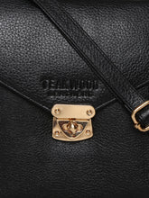 Load image into Gallery viewer, Teakwood Genuine Leather Women Bag - Black
