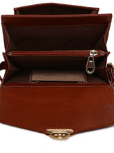 Load image into Gallery viewer, Teakwood Genuine Leather Women Bag - Brown