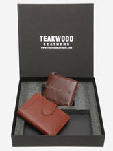 Load image into Gallery viewer, Unisex Brown Solid Leather Accessory Gift Set