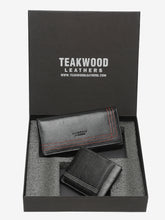 Load image into Gallery viewer, Unisex Black Solid Leather Accessory Gift Set