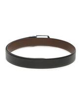 Load image into Gallery viewer, Men Black & Brown Reversible Genuine Leather Belt