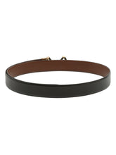 Load image into Gallery viewer, Men Black Textured Leather Belt