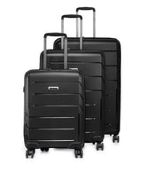 Load image into Gallery viewer, Teakwood Unisex Black Trolley Bag - Large