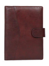 Load image into Gallery viewer, Unisex Brown Textured Leather Mounted Diary & Planner