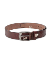 Load image into Gallery viewer, Teakwood Men Genuine Leather Brown Casual Belt