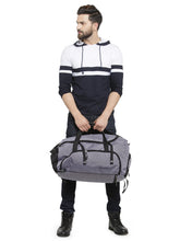 Load image into Gallery viewer, Teakwood Polyester Duffel Bag - Grey