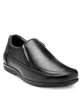Load image into Gallery viewer, Teakwood Leather Men's Black Slip-ons Shoes
