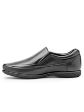 Load image into Gallery viewer, Teakwood Leather Men's Black Slip-ons Shoes