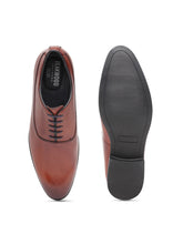 Load image into Gallery viewer, Teakwood Genuine Leather Tan Oxford Shoes