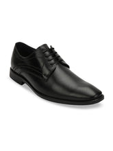 Load image into Gallery viewer, Teakwood Men Genuine Leather Black Solid Formal Derby