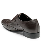 Load image into Gallery viewer, Teakwood Leather Men's Brown Derby Shoes