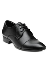 Load image into Gallery viewer, Teakwood Leather Men's Black Derby Shoes