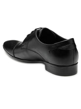 Load image into Gallery viewer, Teakwood Leather Men's Black Derby Shoes
