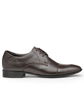 Load image into Gallery viewer, Teakwood Leather Men's Brown Derby Shoes