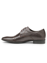 Load image into Gallery viewer, Teakwood Leather Men's Brown Derby Shoes