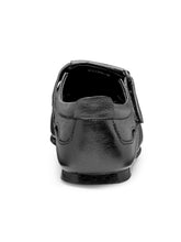 Load image into Gallery viewer, Teakwood Leather Men's Black Slipper & Sandals Footwear