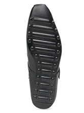 Load image into Gallery viewer, Teakwood Leather Men's Black Slipper & Sandals Footwear
