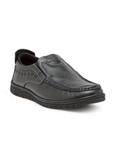 Load image into Gallery viewer, Teakwood Leathers Men's Black Casual Slip-On Shoes