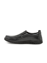 Load image into Gallery viewer, Teakwood Leathers Men's Black Casual Slip-On Shoes