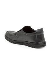 Load image into Gallery viewer, Teakwood Leathers Men's Black Casual Slip-On Shoes