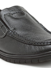 Load image into Gallery viewer, Teakwood Leathers Men's Black Casual Slip-On Shoes