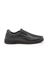 Load image into Gallery viewer, Teakwood Leathers Men's Black Casual Slip-On Shoes