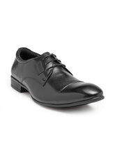 Load image into Gallery viewer, Teakwood Genuine Leather Black Derby Shoes