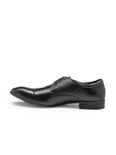 Load image into Gallery viewer, Teakwood Genuine Leather Black Derby Shoes