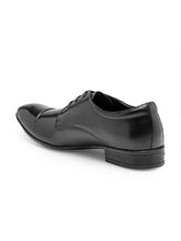 Load image into Gallery viewer, Teakwood Genuine Leather Black Derby Shoes