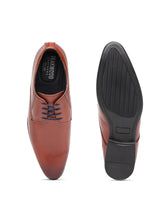 Load image into Gallery viewer, Teakwood Genuine Leather Brown Derby Shoes - Clearance sale