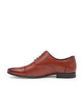Load image into Gallery viewer, Teakwood Genuine Leather Tan Oxford Shoes