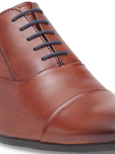 Load image into Gallery viewer, Teakwood Genuine Leather Tan Oxford Shoes
