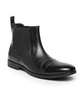 Load image into Gallery viewer, Teakwood Leathers Men's Black Chelsea Boots