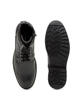 Load image into Gallery viewer, Teakwood Leathers Men's Black Casual Ankle Lace-Up Boots