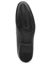 Load image into Gallery viewer, Teakwood Leather Men's Black Slip-ons Shoes