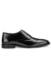 Load image into Gallery viewer, Teakwood Leather Men's Black Oxford/Brogue Shoes